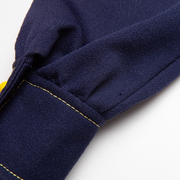 Vintage 70s Blue Leisure Jacket Shirt Blazer Button Down Pockets Polyester S/M - Picture 14 of 14